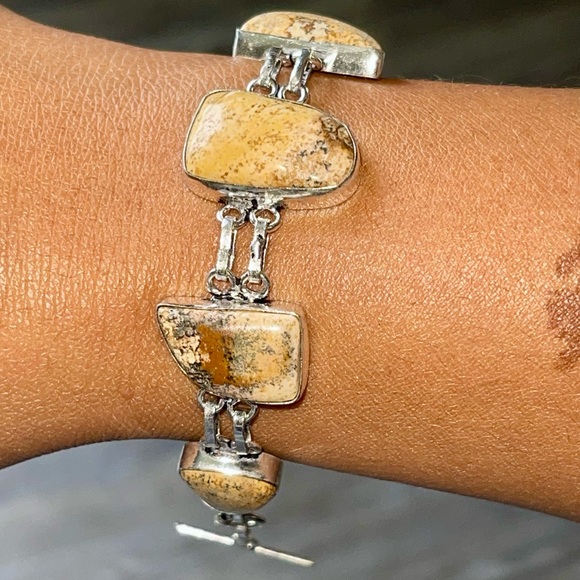 Picture Jasper Bracelet 6” - 7 1/2” - Picture 1 of 7